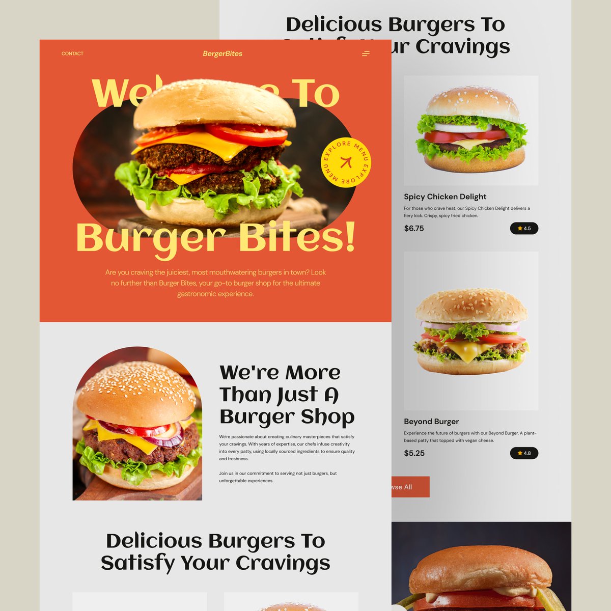 moskur_alam's tweet photo. Hello Everyone,
Here is my exploration of the Burger Shop Landing Page.
Dribbble: https://t.co/YFajaZ6kAM

Available for UI/UX design service &amp; project 🤠
📨 Email: moskuralam07@gmail.com
💬 WhatsApp: +880 1706 499 216

#WebDesign #uiuxdesign #burgers https://t.co/AQMNlfCAMc