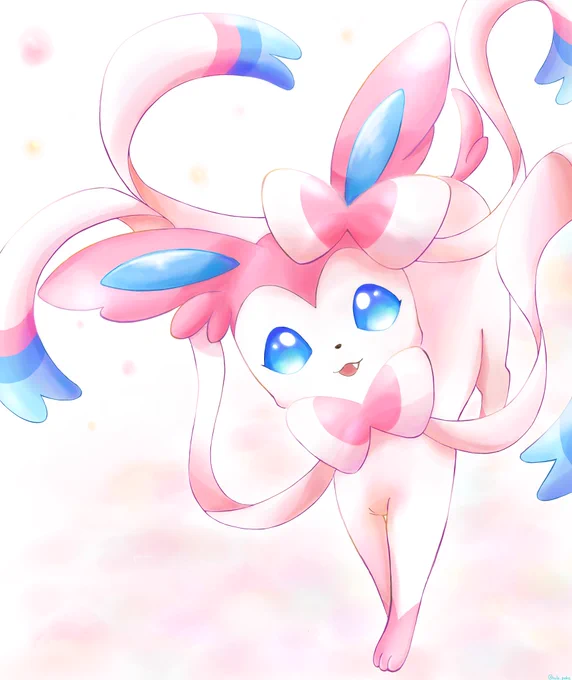 #イーヴイの日ということで以前描いた進化系の子たち⸜(◍'˘`◍)⸝ 