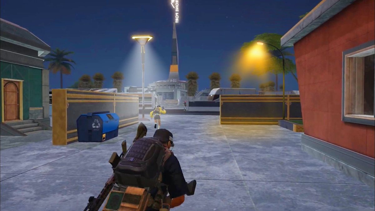ULTRA_GAMERS_'s tweet photo. It would be fun if there were lights on the pillars like this in night mode. Who agrees?  #Newstatemobile @NEWSTATEMOBILE @NEWSTATE_DEV https://t.co/Je8HtQywsH