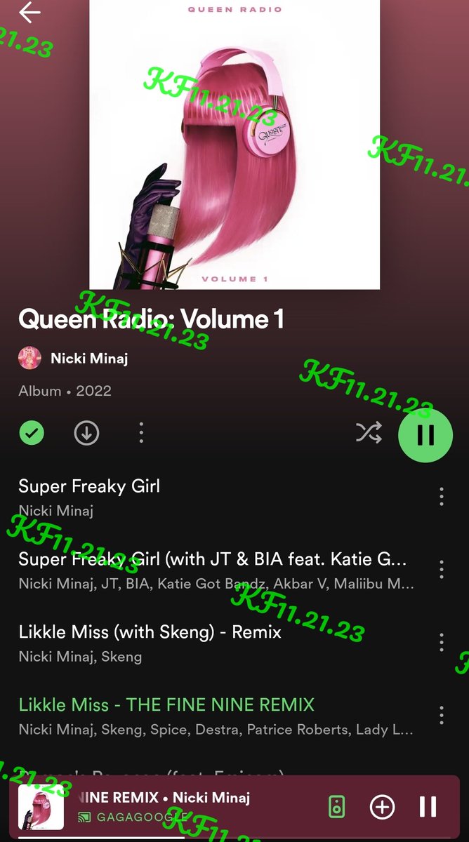 KarmenFandiego's tweet photo. .90 Days of #1NickiAlbumDay💗🔥
That's the equivalent of 3 months non-stop of happily streaming a #NickiMinaj album every day.
#Barbz #PinkFriday2 is coming! Be constant and faithful in your support.
Today, Nov 21th Let's STREAM together #QueenRadioVolume1 Album 👑🎀🙏🏽 https://t.co/xfuoWhf6uf