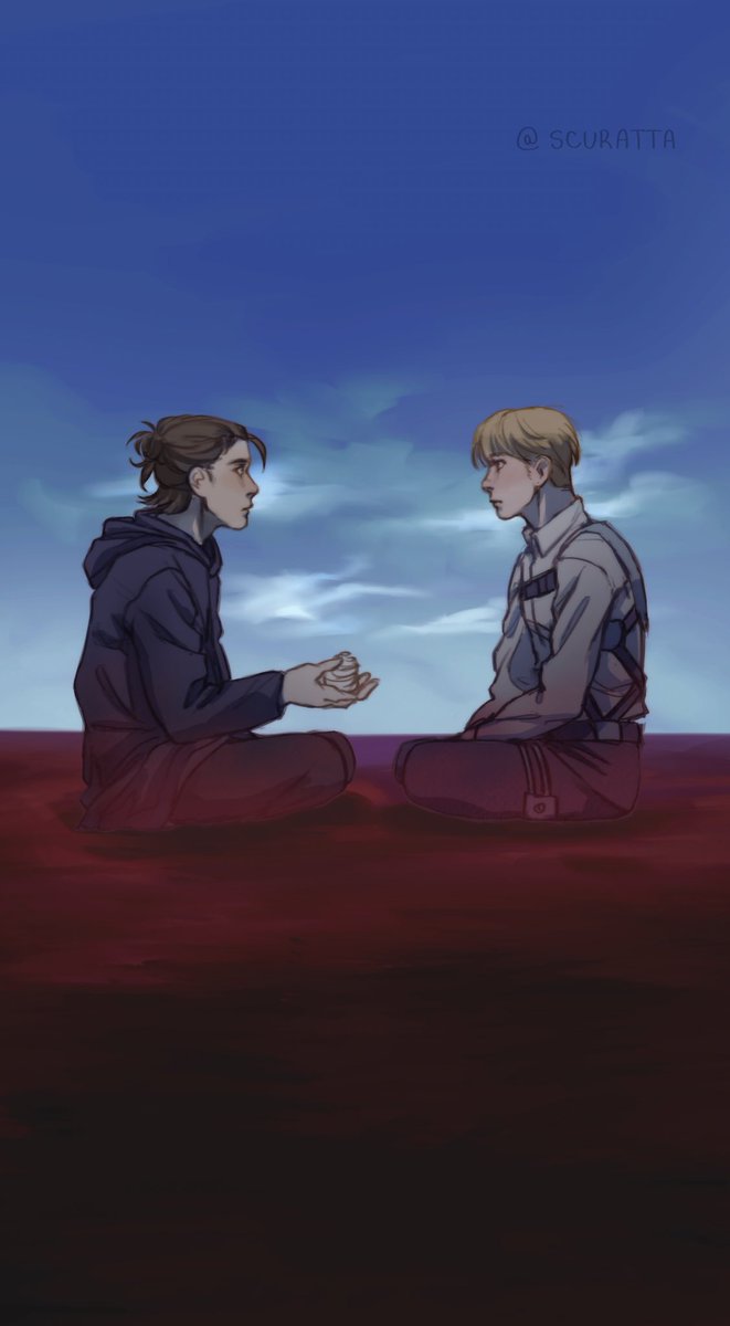 scurat1a's tweet photo. #Eremin #AttackOnTitan #attackontitanfanart #ErenJaeger #arminarlert https://t.co/0LQpjGJcBQ