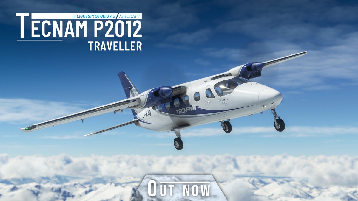 AerosoftGmbH's tweet image. Following the popular P2006T MKII, FlightSim Studio now release their newest Tecnam aircraft for MSFS, faithfully recreated based on a real reference aircraft. Includes interactive walkaround, FSS Mission Hub support and many more highlights!
BUY NOW: tinyurl.com/yc5u4jyz