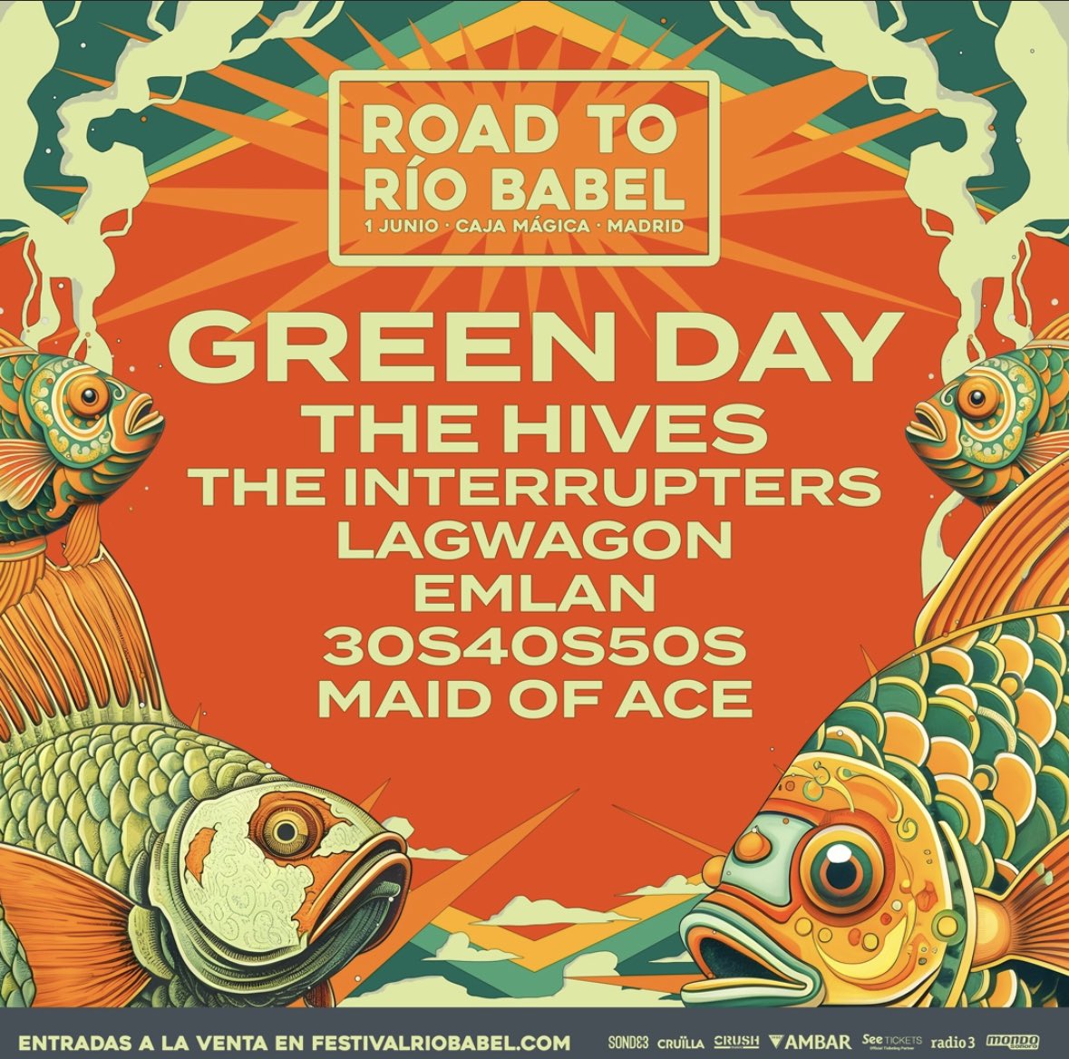 The Hives & The Interrupters acompañarán a Green Day en el Line up del Road to Río Babel 2024.

#FestivalRioBabel
#RioBabel2024
