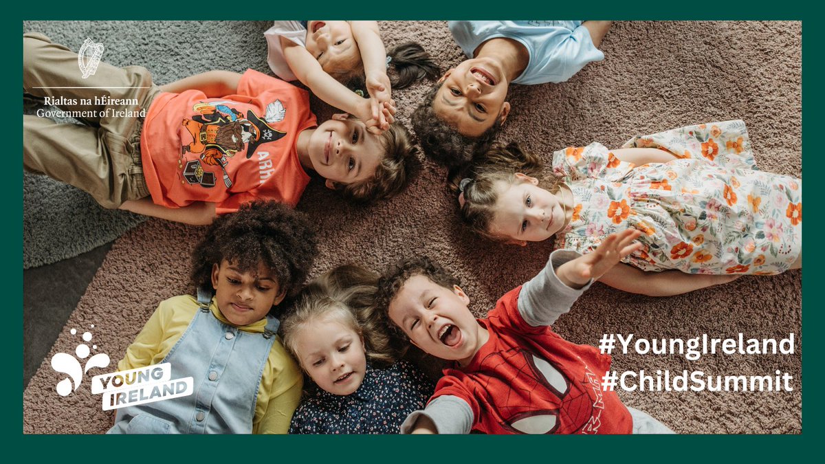 #ChildSummit Today the Government is launching Young Ireland: the National Policy Framework for Children and Young People, setting out the policy direction and key priorities for action in respect of children &amp; young people to the end of 2028 gov.ie/youngireland #YoungIreland