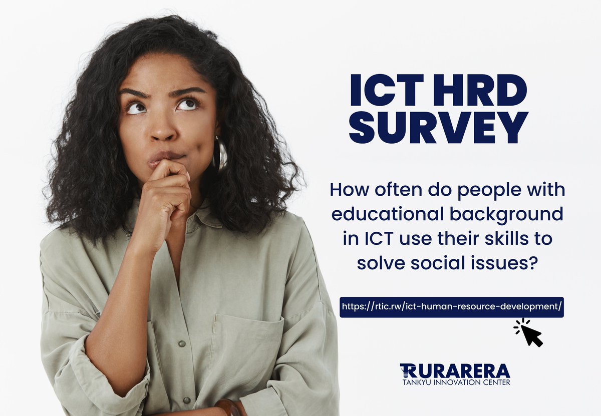 RurareraTIC's tweet photo. If you have an educational background in #ICT, you're the one we are looking for to help us find the answer to the question on the flyer. Feel free to go ahead and click on the link below to read more and share your insights. 👇
https://t.co/viL5fs2qwG
#CTHRD #TankyuPractice #rurareratic #RwOT