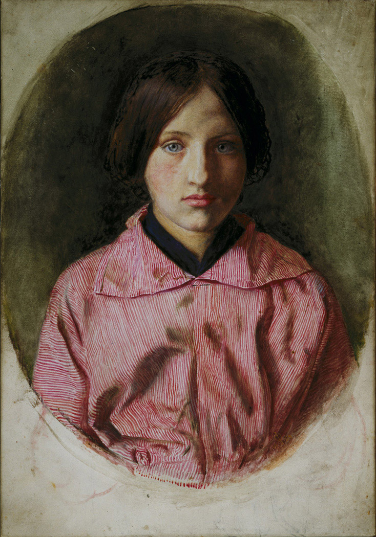 PreRaphSoc's tweet photo. Caledonian Charm: 'The Highland Lassie' by John Everett Millais (1854, @delartmuseum) for this week's #TuesdayTale. Millais painted this portrait of an unknown Scottish girl while on holiday in the Trossachs in the Highlands of Scotland. https://t.co/yf7VqnBYGx