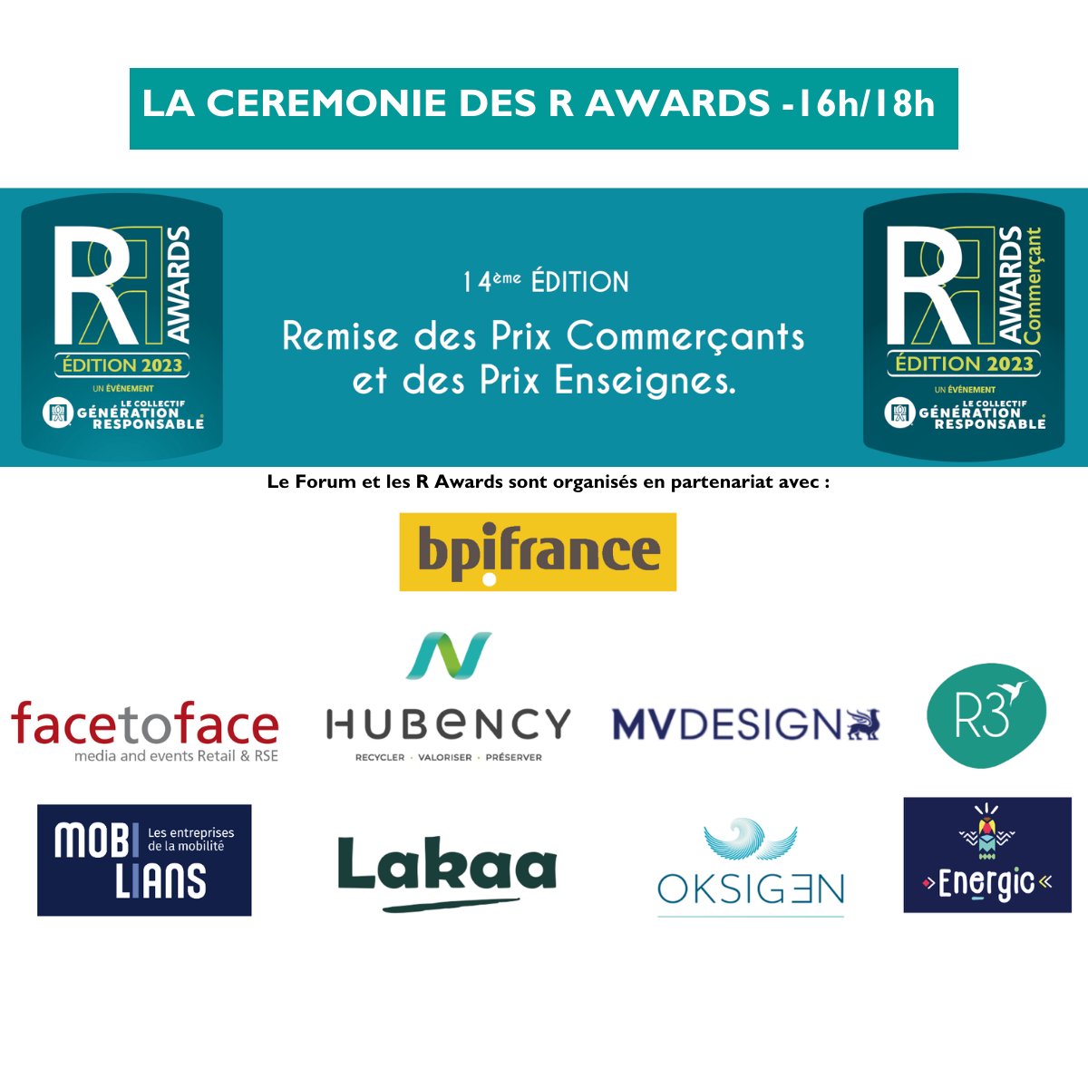 ❗️ J-5 ❗️ INSCRIVEZ-VOUS dès maintenant : lnkd.in/dTwyn3Qt.  
🌟 LE VILLAGE DES INITIATIVES - 9h30/14h30
🌟 LE VILLAGE DES SOLUTIONS - 9h30/14h30
📘 LANCEMENT OFFICIEL DE L'OUVRAGE - 12h30/13h
🌍 LES ACTIONS &amp; ACTIVITÉS 2024 - 15h/16h
🏆 CÉRÉMONIE DES R AWARDS - 16h/18h