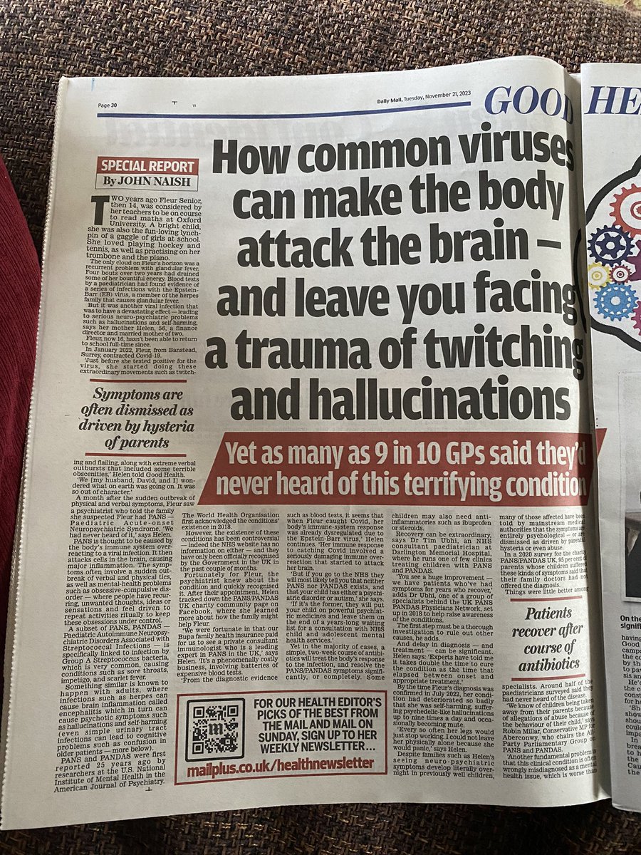hopestardust20's tweet photo. This is real 👇it happened to our previously healthy, happy 15 yr old daughter after #Ebv 5 yrs ago.
She was prescribed #SSRIs not one medic considered 🧠 inflammation even though the motor & vocal tics only began after EBV. I heard of #Pans #Pandas @PandasPans I asked for Strep https://t.co/LEuMIyyWio