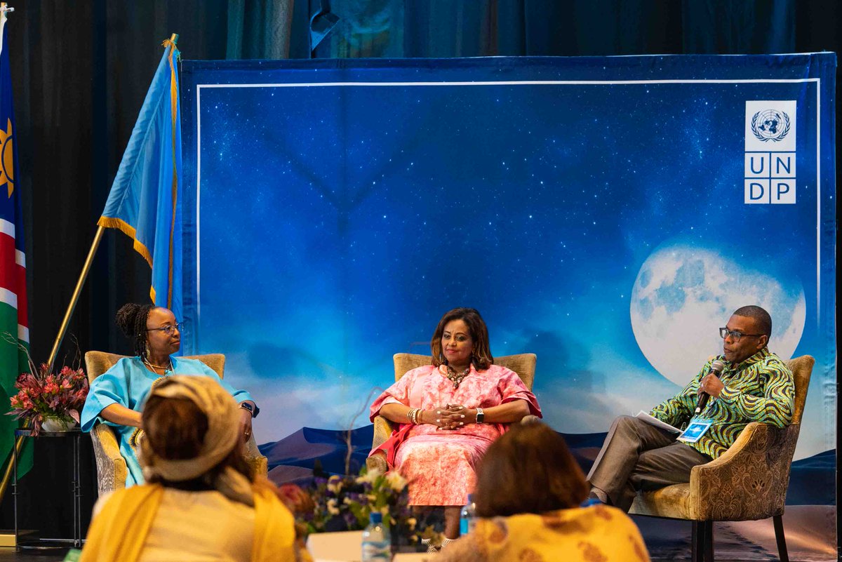 UNDPAfrica's tweet photo. Presenting on 'Unleashing Timbuktoo', @EleniGabre and @wakiaga emphasised how innovation can power #AfricasMoonshot and the Sustainable Development Goals.

#AfricaInnovates https://t.co/Fm9T4eDJ7l