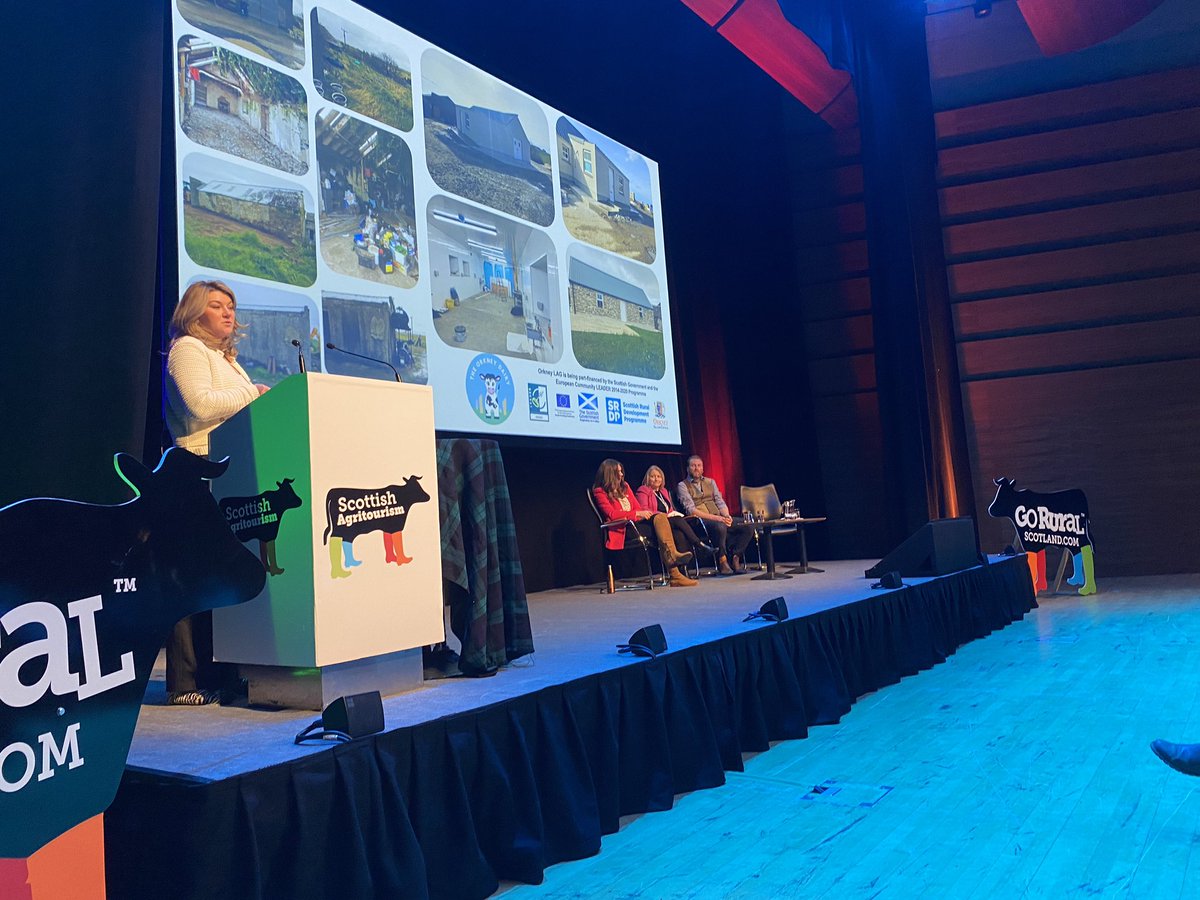 Scottish Agritourism (@scotagritourism) on Twitter photo Our 2nd speaker <a href="/LaraHourie/">Lara Hourie</a> #TheOrkneyDairy shares her family’s journey with delegates. Contributing to #NetZero by producing local food from on farm dairy cows #yoghurt #milkshake #chocolatebombs #Cheese #ScotAgConf23 Our 2nd speaker <a href="/LaraHourie/">Lara Hourie</a> #TheOrkneyDairy shares her family’s journey with delegates. Contributing to #NetZero by producing local food from on farm dairy cows #yoghurt #milkshake #chocolatebombs #Cheese #ScotAgConf23