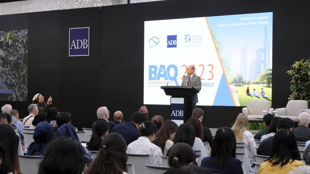 Tirthankar Banerjee (@tirthankar_iesd) on Twitter photo Speaking at pre-event of the #BAQ2023 conference on Vehicular Emission Measurement <a href="/ADB_HQ/">Asian Development Bank</a> at Manila, Philippines in Nov., 2023.
The event was sponsored by <a href="/cleanairasia/">Clean Air Asia</a>, Asian Development Bank <a href="/ADB_HQ/">Asian Development Bank</a> and <a href="/CCACoalition/">Climate & Clean Air Coalition</a>.
More here: cleanairasia.org/baq
<a href="/Dean_FESD_IESD/">Dean Faculty of Environment & Sustainable Dev IESD</a> Speaking at pre-event of the #BAQ2023 conference on Vehicular Emission Measurement <a href="/ADB_HQ/">Asian Development Bank</a> at Manila, Philippines in Nov., 2023.
The event was sponsored by <a href="/cleanairasia/">Clean Air Asia</a>, Asian Development Bank <a href="/ADB_HQ/">Asian Development Bank</a> and <a href="/CCACoalition/">Climate & Clean Air Coalition</a>.
More here: cleanairasia.org/baq
<a href="/Dean_FESD_IESD/">Dean Faculty of Environment & Sustainable Dev IESD</a>