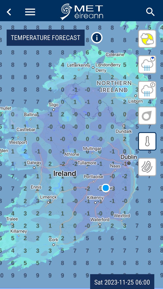 CarlowWeather's tweet photo. Friday night could be a chilly one, a nice night to be in front of the fire for the @RTELateLateShow Toy Show with the PJs😁 https://t.co/jPOwKlEfhT