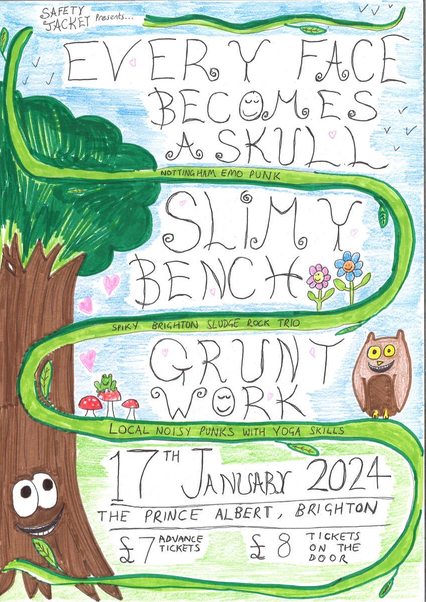 gruntworkband's tweet image. internet friends and foes, we're playing this rad af show in january supporting @_efbas with @SlimyBench BE THERE. wegottickets.com/event/600896