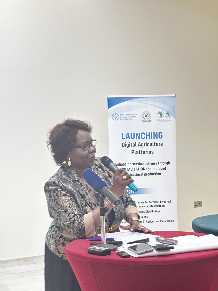 FAOSouthSudan's tweet photo. Minister of Agriculture officially launching Digital Agriculture Platforms today.FAO partnered with digital experts in developing the
platforms composed of:

E-Registry &amp; voucher management E-extension &amp; weather advisory 
Seed management system https://t.co/ujIdm2efLY