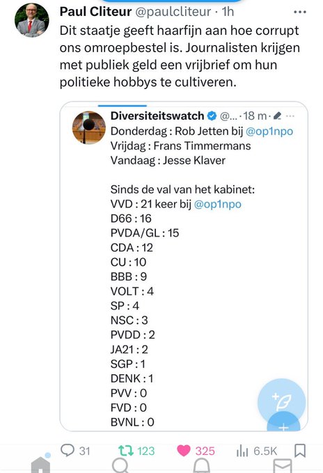 Verkiezingsmanipulatie. Mogelijk gemaakt de Nederlandse staatsmedia! #StemFVD https://t.co/xtmMWFRsD<a href="/tag/stemfvd"class="tags"><span>#stemfvd</span></a>