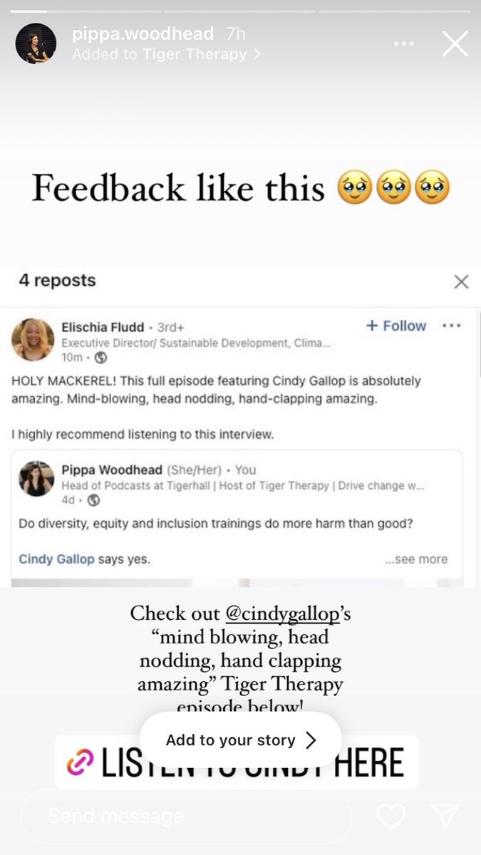 Listen to my episode on @pippawippa's <a href="/Tigerhall/">Tigerhall</a> #TigerTherapy podcast 'Being Fearless, Battling Prejudice And Changing The World': podcasts.apple.com/us/podcast/bei…