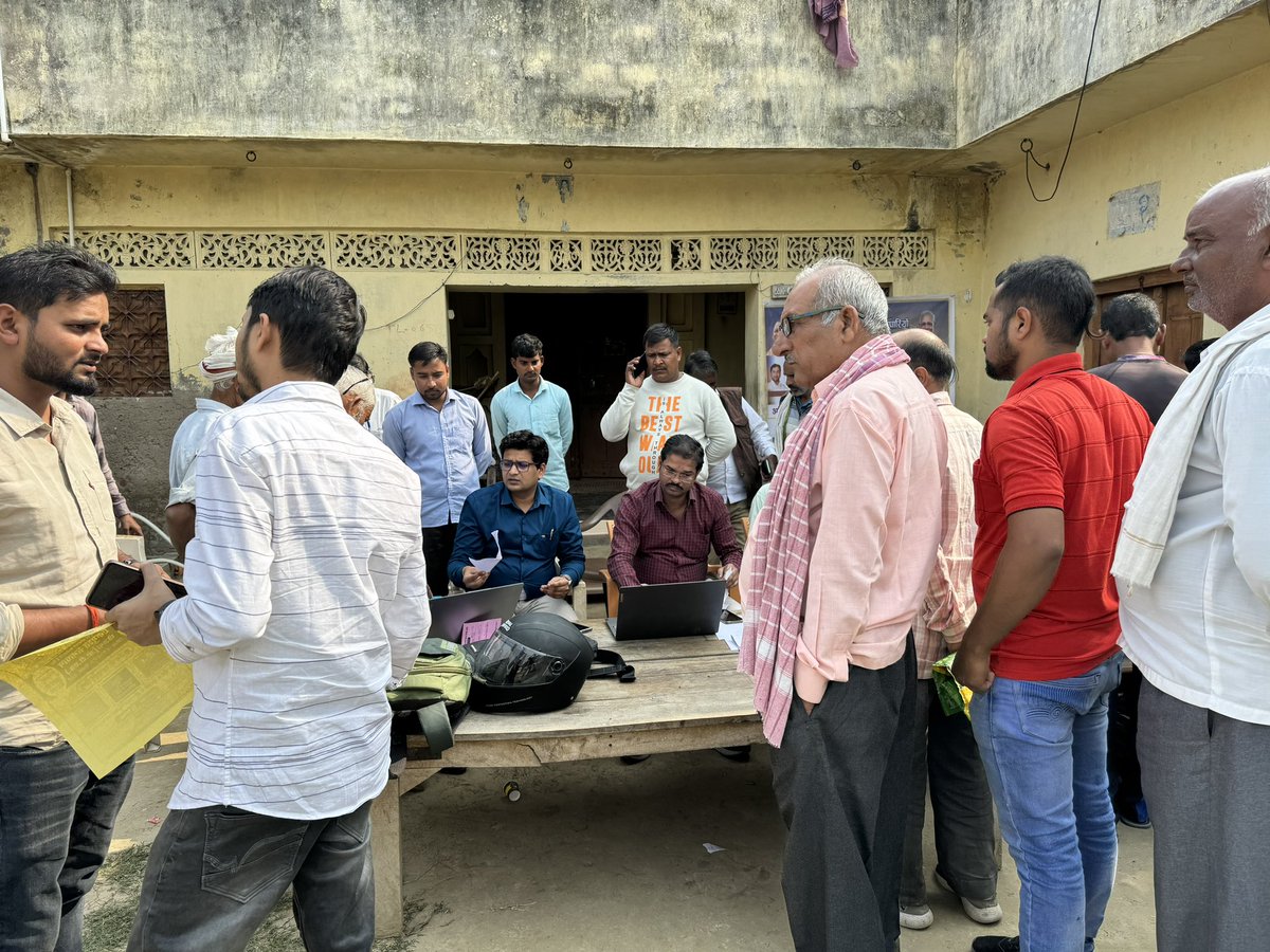 वितरण खंड तिलोई के अंतर्गत्त ग्राम अहूरी एवं ग्राम लोधवारिया में लगे OTS कैम्प का निरीक्षण किया गया