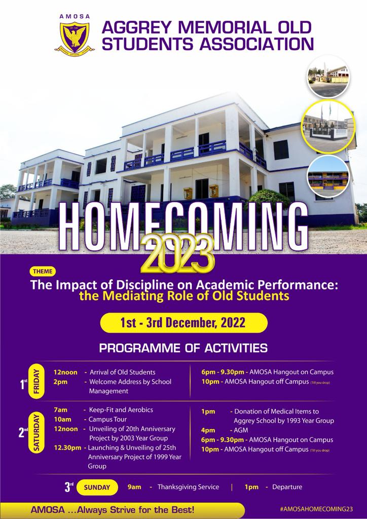 AggreyMemorial_'s tweet photo. AMOSA Homecoming 2023
#RoadToAggreyAt84
#ProudlyAggrey https://t.co/Go9aAa97vF