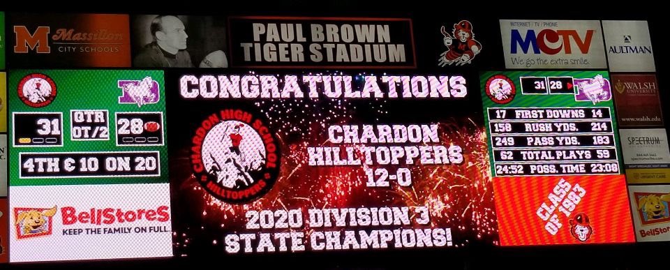 topperfb's tweet photo. 11/21/20: On this day in Hilltopper history, the ‘Toppers defeat Columbus Desales 31-28 to win the Division III State Championship! https://t.co/OIAaAIK2Sw