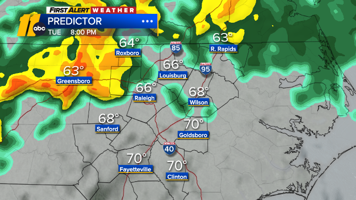 KweilynM's tweet photo. Here's an hour-by hour breakdown #ncwx #Raleigh @ABC11_WTVD #FirstAlertDay https://t.co/sk9SUnrv1g