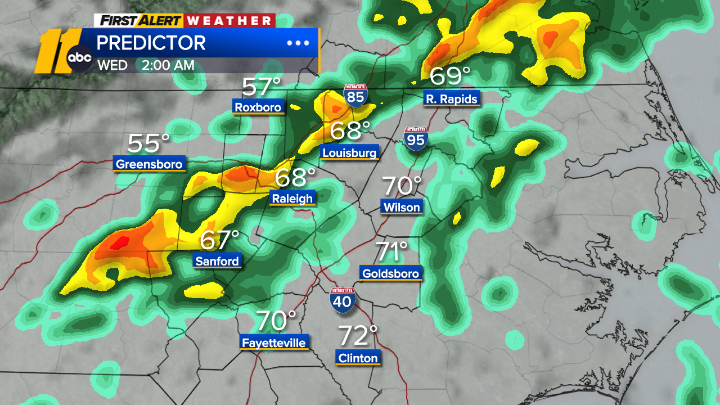 KweilynM's tweet photo. Here's an hour-by hour breakdown #ncwx #Raleigh @ABC11_WTVD #FirstAlertDay https://t.co/sk9SUnrv1g