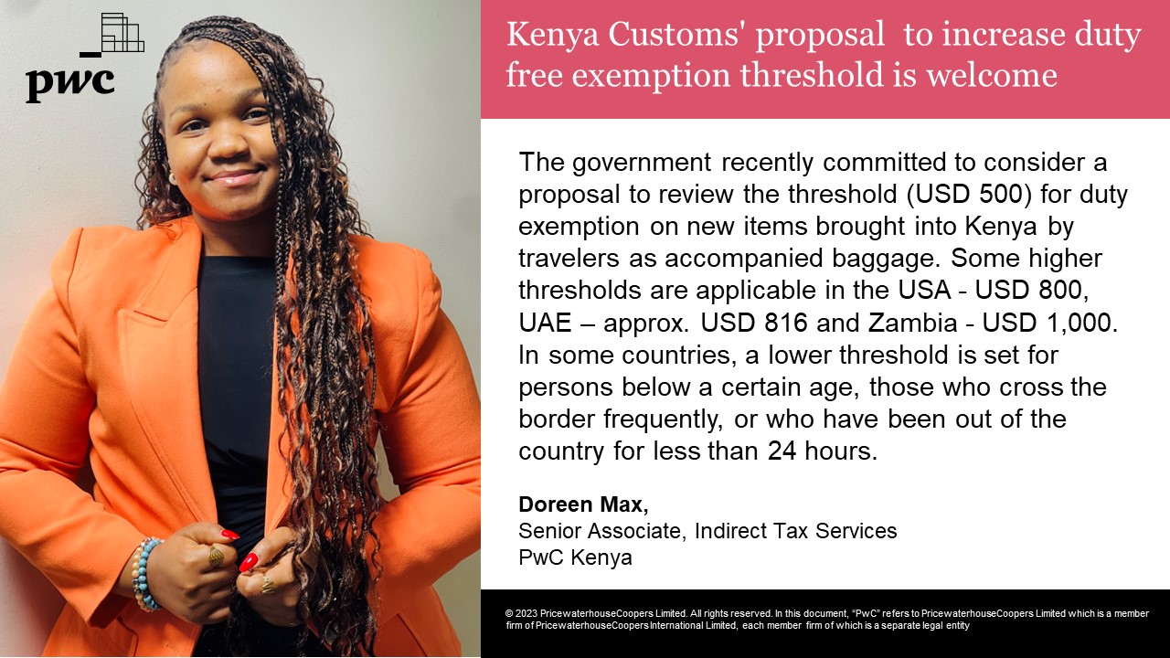 PwC Kenya on X: &ldquo;Doreen Max a Senior Associate in the Indirect Tax 