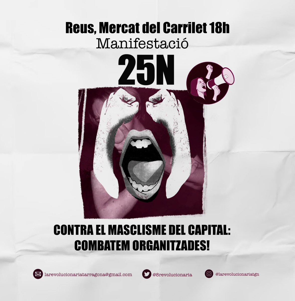8revolucionaria's tweet photo. No és violència intrafamiliar, és violència masclista.

No és treball sexual, és explotació sexual.

No ens callen, ho anomenem pel seu nom.

Aquest 25N organitza't amb nosaltres i plantem cara al masclisme del capital! ✊🏼 

Companya, organitza't a la Revolucionària! https://t.co/t5ehc6eubo