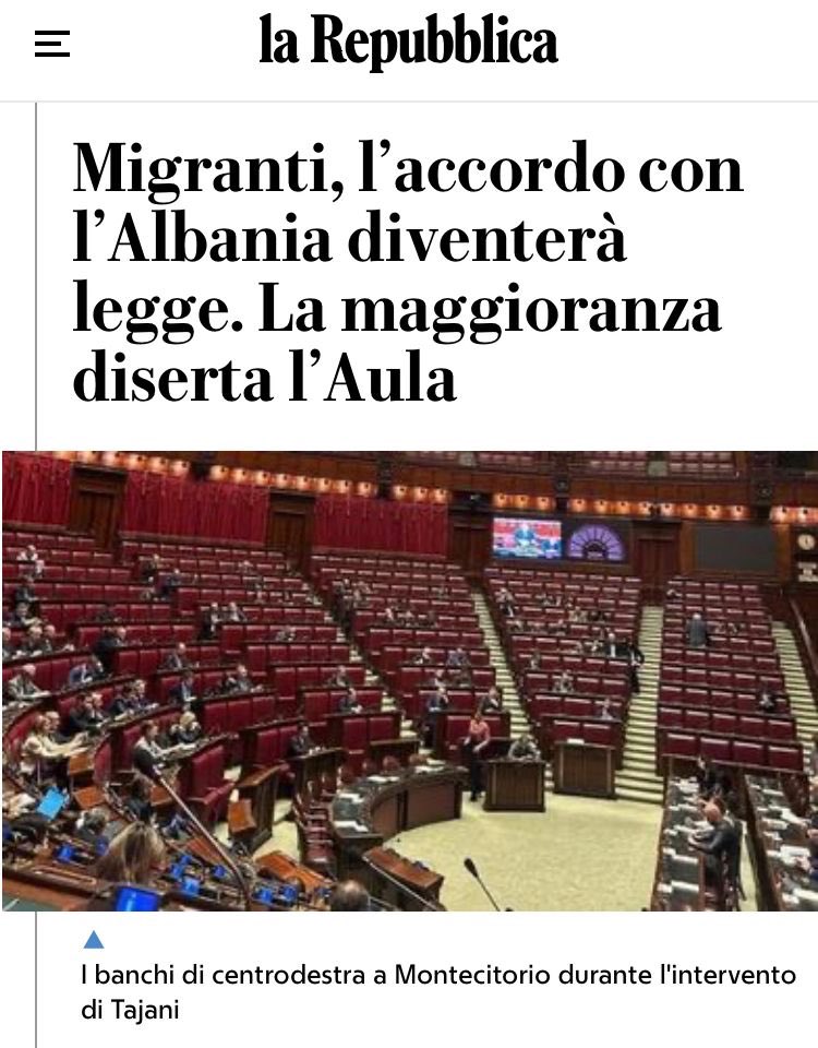 Avevamo ragione. Nessuno è al di sopra della Costituzione: il protocollo Italia-Albania dovrà essere ratificato dal Parlamento. Dove si prendono decisioni, dove le ragioni contrarie delle opposizioni devono essere ascoltate. Non è ancora il tempo di uno/a solo/a al comando.