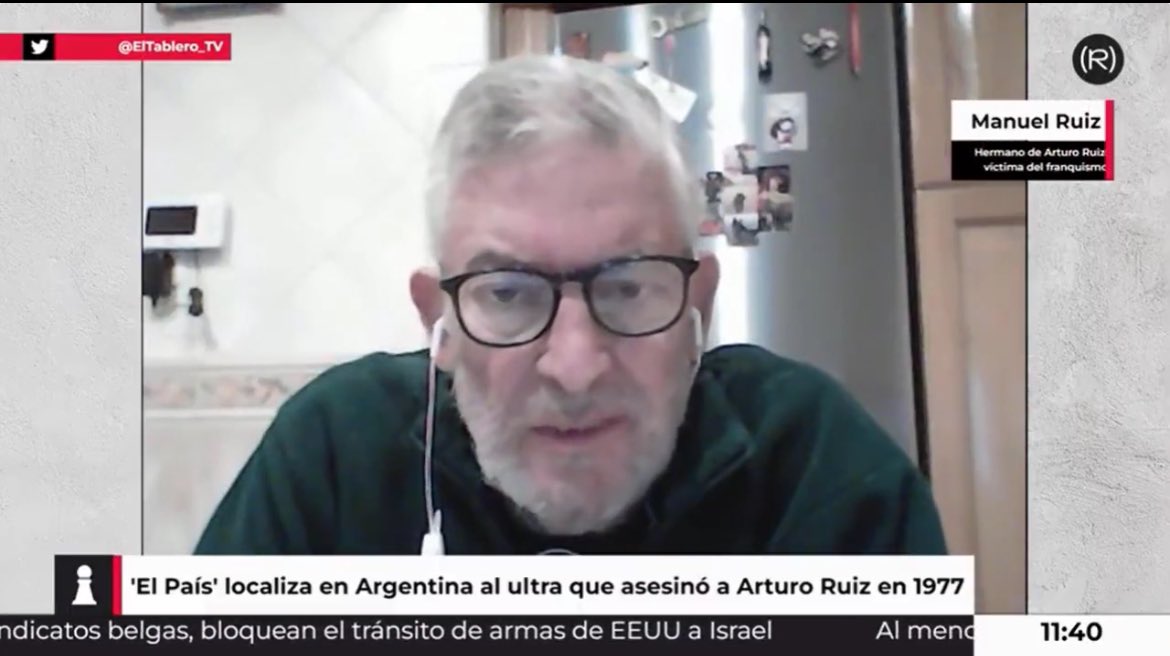 PabloIglesias's tweet photo. Nos ha dejado Manuel Ruiz, hermano de Arturo Ruiz, joven antifascista asesinado por el pistolero José Ignacio Fernández Guaza. Manuel dedicó su vida a defender la memoria de su hermano y a buscar una justicia que no llegó. Porque fuisteis, somos, porque somos, serán ✊ https://t.co/mdGEzzoh7v