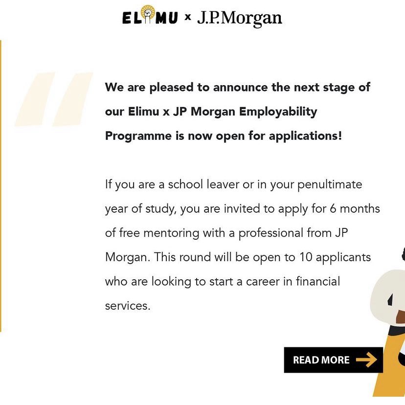 Last day to apply for free mentorship from JP Morgan! docs.google.com/forms/d/e/1FAI…