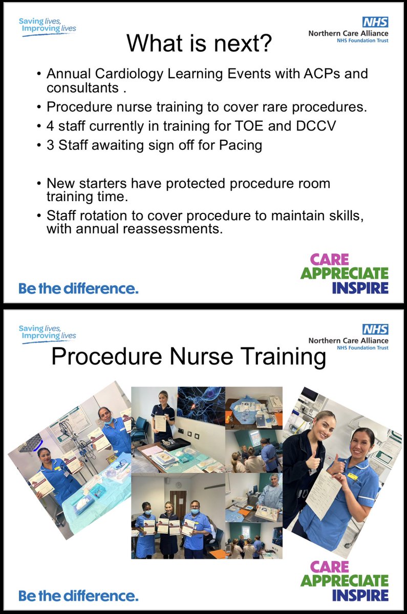 Heart Care Unit Training update 🥳 and future plans! 
#procedures #staffdevelopment #PatientCare #patientsafety #interactivetraining #staffretention #specialistskills #TOE #pacing #cardioversion #Cardiology @SalfordCO_NHS