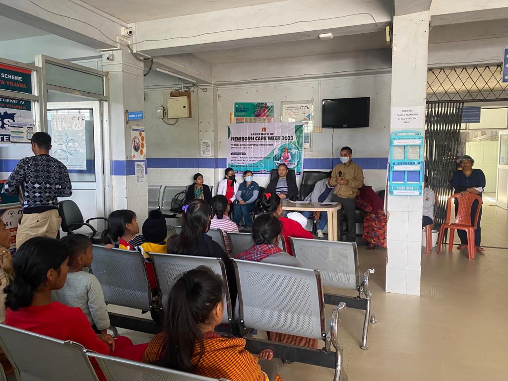 meghalayahealth's tweet photo. National Newborn Care Week 2023 was launched at Civil Hospital Nongstoiñ #WestKhasiHills today in the presence of the District Health Officials and Medical officers of Civil Hospital, Nongstoiñ.
#NewBornWeek #ChildHealthMatters #HealthMatters #MeghalayaForHealth #AllForHealth https://t.co/34TusNSPJu