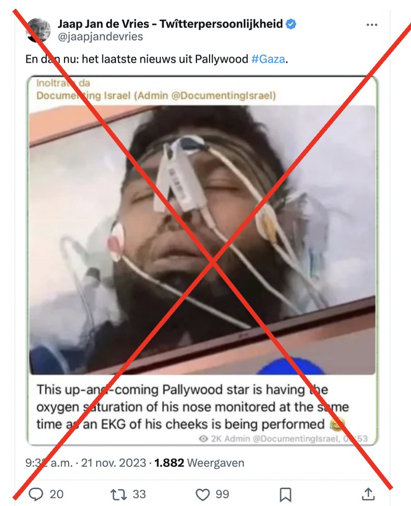 JPeterBurger's tweet photo. Een nieuwe valse beschuldiging dat Palestijnen slachtofferschap ensceneren ('Pallywood'): deze foto circuleerde al in 2019, zonder bronvermelding (bijvoorbeeld: https://t.co/uufDcjfWho) https://t.co/x656BCBnPP