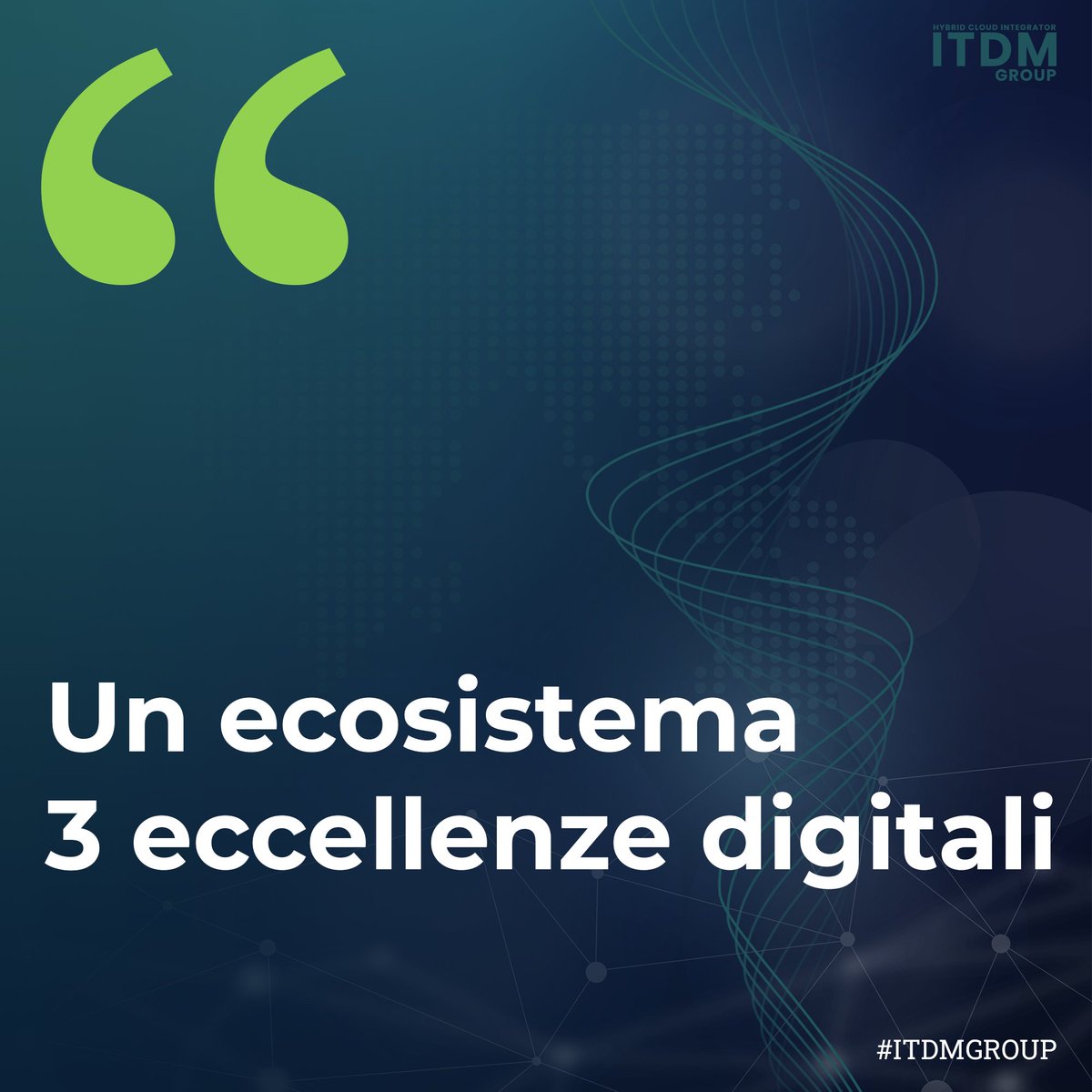 itdm_srl's tweet photo. 🌐 Con le nostre Business Unit, trasformiamo sfide tecniche in soluzioni semplici, unendo il #knowhow tecnico alla nostra sensibilità umana. 

Siamo qui per orientare il tuo business nella #digitaltransformation.

#wapp #vmengine #itdm https://t.co/ypAF8hFPbI
