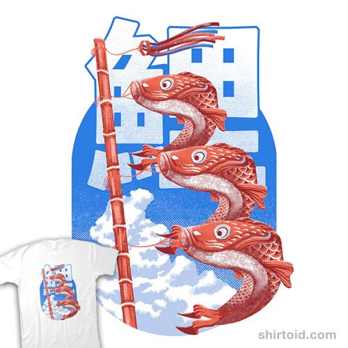 'Summer Days Koinobori' by @abdallah_marcos is $15 today shirtoid.com/311733/summer-…