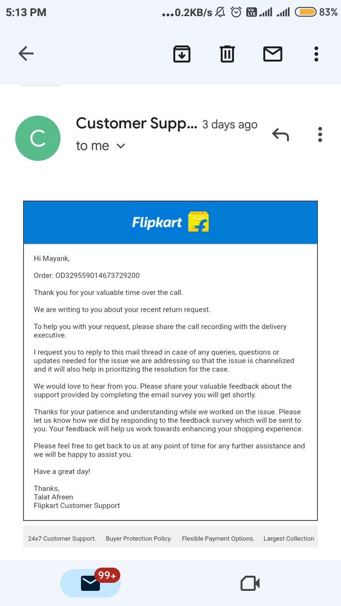 rockmakbond's tweet photo. #Flipkart @Flipkart 
Biggest cheater company who closed my 5 cases of 1 issue since 2 November without refunding &amp; everytime they create new case to irritate me even I sent call recording proof still they r not refunding,now u will pay back in court cheater https://t.co/c5SjgRX2um