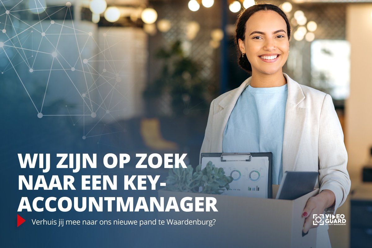 🚨 Ben jij de Key Accountmanager die wij zoeken? 🔔
Wij zijn op zoek naar een scorende spits die niet terugdeinst voor acquisitie en de 8 tot 5 mentaliteit links laat liggen. 

Wil je meer weten over de functie? Klik dan hier voor de details ⬇️
videoguard.nl/vacature-key-a…
