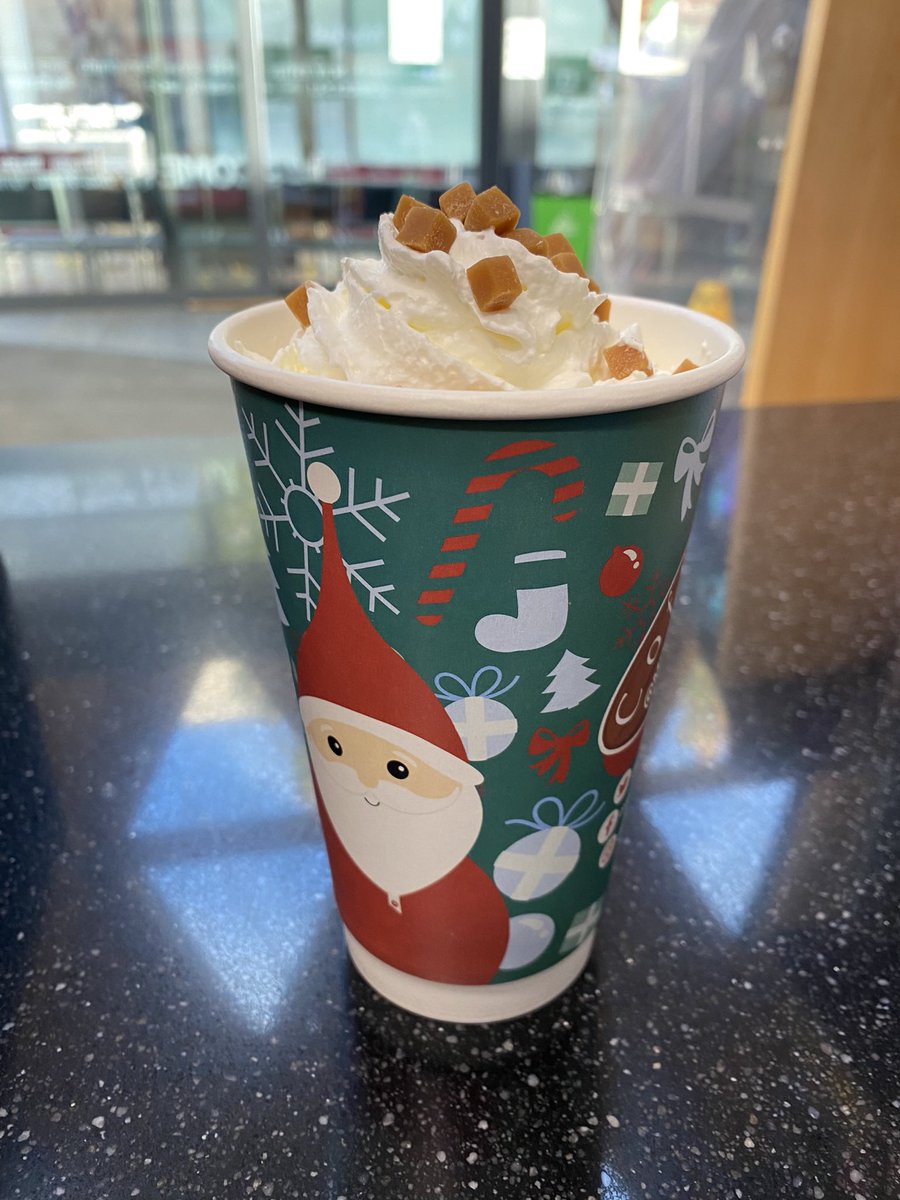 coffeemoormkt's tweet photo. Our limited edition Festive specials are now in store!
First up we have a luxury gold hot chocolate - caramelised white hot chocolate finished off with cream &amp; caramel cubes 😋 
These won’t be around long so get them while you can. @TheMoorMarket https://t.co/18eWg7BbCo