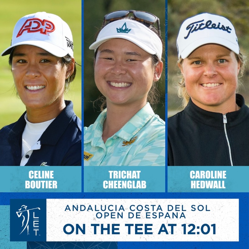 LETgolf's tweet photo. All set for a Spanish showdown 🍿

Full tee times for rounds one and two available on the LET website 🖥️

#RaiseOurGame | #OpenDeEspaña