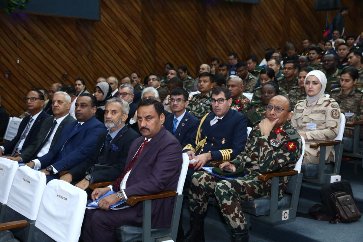 ICRC_nd's tweet photo. The two-day Annual Forum on IHL and Peacekeeping, jointly organized by @USIofIndia, @ICRC &amp; CUNPK, commenced today with remarks from Kedir Awol Omar, HoRD, @ICRC_nd; Lt Gen JP Mathew, Chief of IDS, MoD; Amb. Asoke Mukerji; Maj Gen BK Sharma, DG USI &amp; Maj Gen PK Goswami, DDG, USI. https://t.co/BEYISHEMEe