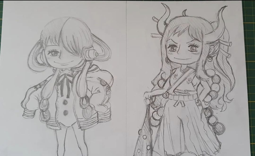IleChan7's tweet photo. #ONEPIECE #utaonepiece #yamatoonepiece #ヤマト #ウタ #ワンピース #ワンピースカード   #artist #art #drawing #draw #drawingart #Paper #pencilsketch #pencildrawing https://t.co/bD42uDWb2V
