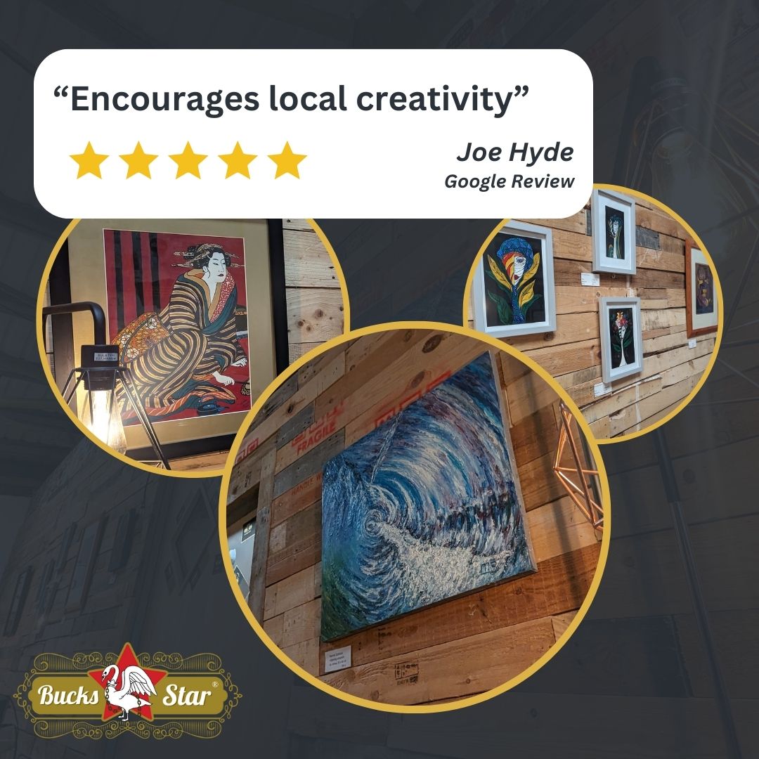 Thanks for visiting us last week! Don't forget the local art displayed is also available for purchase.

Events this week: bucksstar.beer/events 

#art #brewery #miltonkeynes #mk
  🖼 🍺