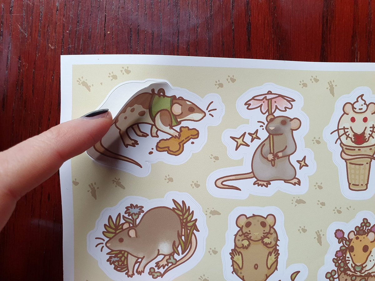 Rattober sticker sheets are now available in my ko-fi shop! ko-fi.com/s/b4505a3ef5