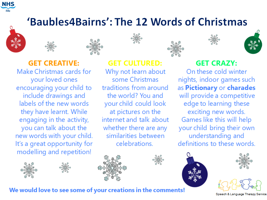 Are you and your child excited for Christmas? So are we! Let's countdown to the big day with #12wordsofchristmas #banter4bairns #words4wed