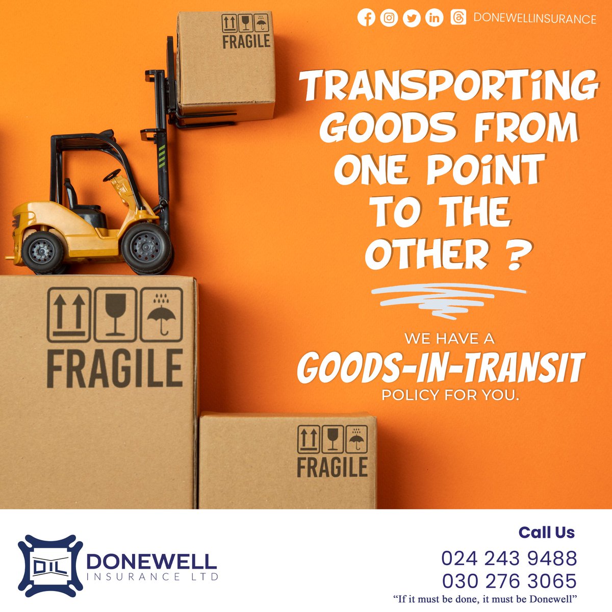 donewellinsure's tweet image. Let us handle the risk involved in moving your goods from one place to the other.

#goodsintransit #goodsintransitinsurance #donewellinsurance