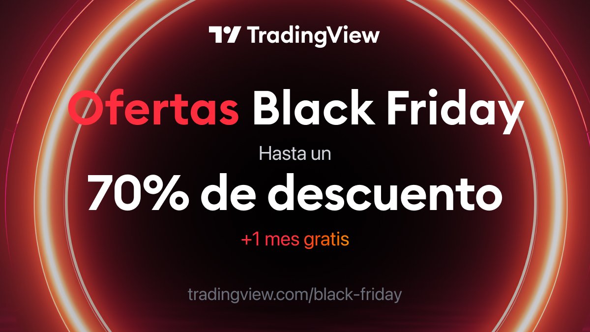 ¡Tenemos 3 suscripciones de TradingView Premium por 1 año para regalar, a propósito del Black Friday en <a href="/tradingview/">TradingView</a>!

Con TradingView Premium tendrás acceso a diseños de gráfico, alertas, patrones automáticos y mucho más para tus análisis y tus estrategias de trading.

Solo