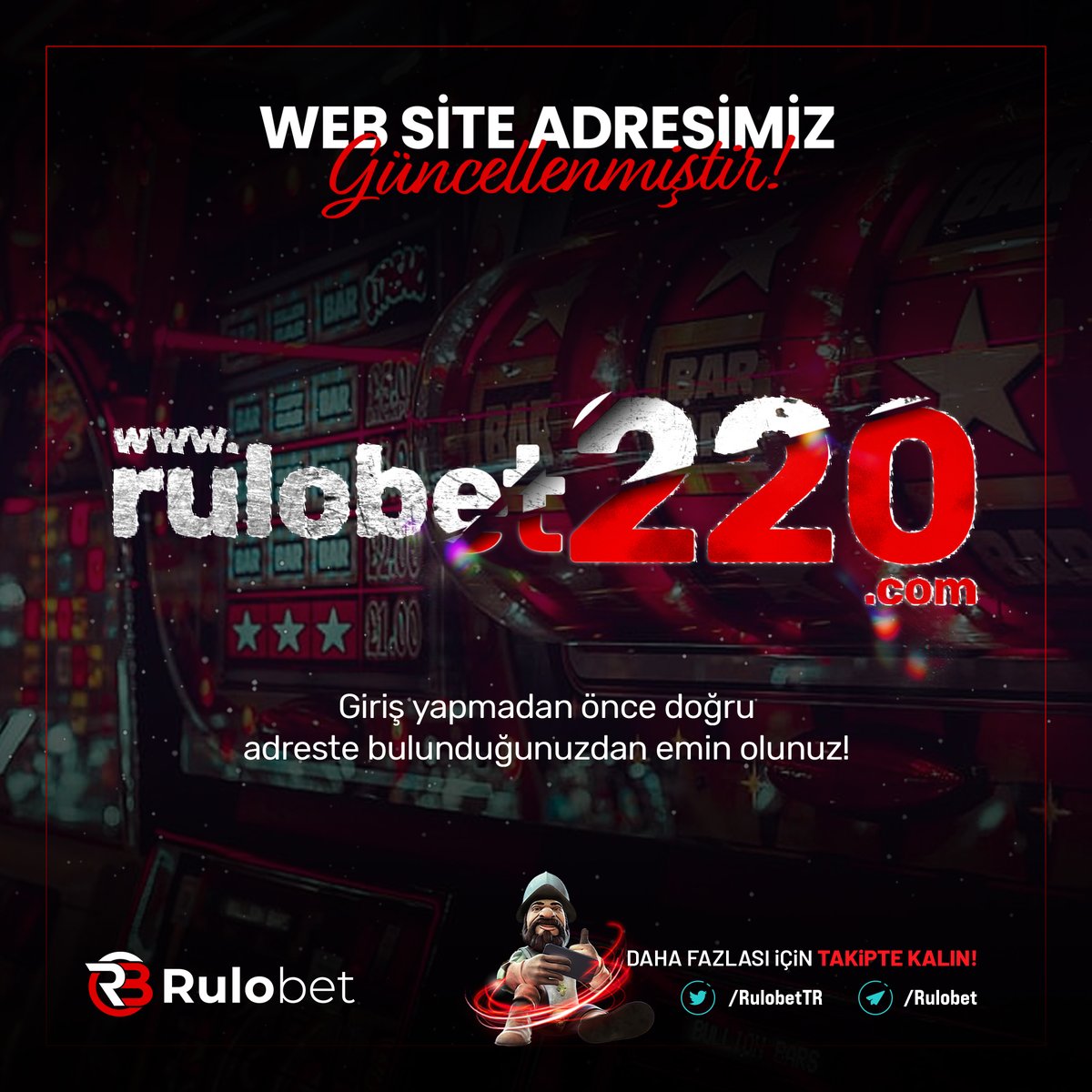 🥳Domain Adresimiz Güncellenmiştir 🥳 🍀 Tarayıcı geçmişinizi temizleyerek tekrar giriş yapabilirsiniz 🔑 Hesap güvenliğinizi üst seviyede korumak için 2FA'yı aktif etmeyi unutmayın! ➡️ Rulobet220.com ⬅️ #Rulobet #RulobetGiriş #RulobetYeniAdresi