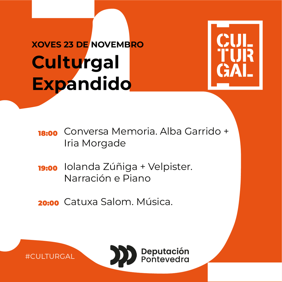 depo_es's tweet photo. O @culturgal sae por vez primeira de Pontevedra e expándese ata Vigo cunha proposta de literatura e música na sede da @depo_es en #Vigo

Consultade o calendario 👇 https://t.co/KtVQI0HmWK