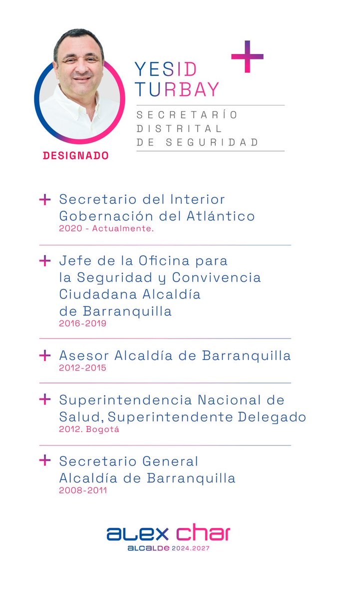 AlejandroChar's tweet image. ¡La seguridad es prioridad para nuestra administración!

La Oficina para la Seguridad y Convivencia Ciudadana pasará a ser la Secretaría Distrital de Seguridad y quiero anunciar que estará bajo el liderazgo de Yesid Turbay. Él es un gran profesional; hemos trabajado conjuntamente…