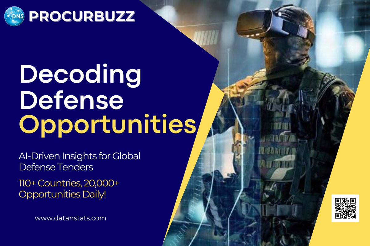 procurbuzz's tweet image. Empower your defense organization with our comprehensive Defense Tender solution, designed to streamline procurement processes &amp;amp; maximize bidding success. 

#DefenseTender #startup #startupindia #defense #defenseindustry #tender #procurement #defensecontracting #Tender #contract